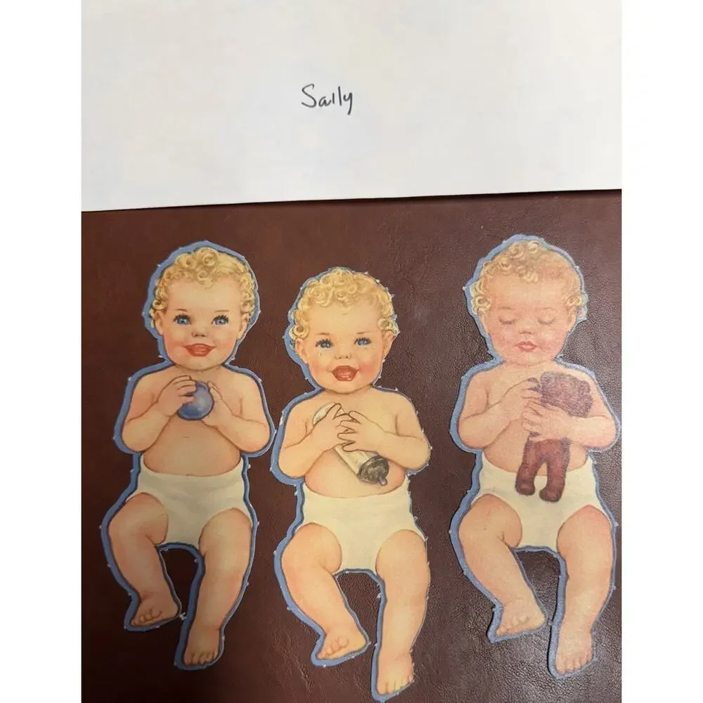 Vintage 1945 Sally Paper Doll Set w/ Original Clothes Uncut Tabs Excellent